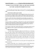 CƠ SỞ LÝ LUẬN TỔ CHỨC CÔNG TÁC KẾ TOÁN NGUYÊN VẬT LIỆU TẠI DOANH NGHIỆP SẢN XUẤT