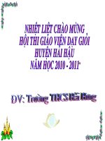 Bài 31 Trao đôi chất