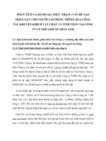 PHÂN TÍCH VÀ ĐÁNH GIÁ THỰC TRẠNG VẤN ĐỀ TẠO ĐỘNG LỰC CHO NGƯỜI LAO ĐỘNG THÔNG QUA CÔNG TÁC KHUYẾN KHÍCH VẬT CHẤT VÀ TINH THẦN TẠI CÔNG TY CP THẾ GIỚI SỐ TRẦN ANH