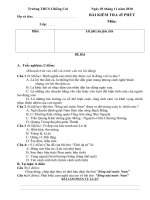 Bài kiểm tra 45'''' Ngữ văn 7_2010