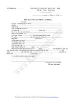 MẪU ĐƠN XIN CẤP GIẤY PHÉP LAO ĐỘNG