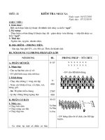 Tiet 32 : Kiem tra 1 tiet