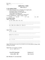 kiem tra toan 6-7-8 toan