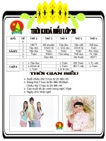 Thời khóa biểu của hà