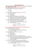 Đề trắc nghiệm Lịch sử 5