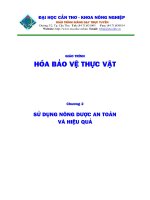 Sử dụng nông dược an toàn và hiệu quả