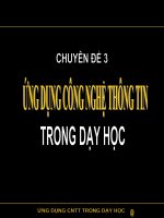 BDTX 2010: ỨNG DỤNG CNTT TRONG DẠY HỌC