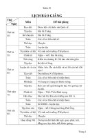 GIÁO ÁN LỚP 3 TUẦN 19 - HÒA NẬM TY