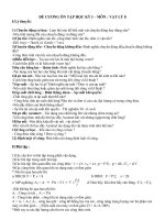 Đề cương + Đề tham khảo Lý 8 (HK I)-NH:10-11