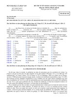 Đề Thi Tiếng Pháp 328 Khối D 2008