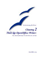 Setting up Writer
