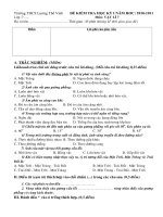 Đề kiểm tra VL 7 HKI rat hay