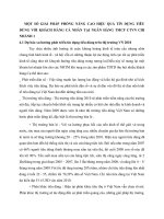 MỘT SỐ GIẢI PHÁP PHÒNG NÂNG CAO HIỆU QUẢ TÍN DỤNG TIÊU DÙNG VỚI KHÁCH HÀNG CÁ NHÂN TẠI NGÂN HÀNG TMCP CTVN CHI NHÁNH 1