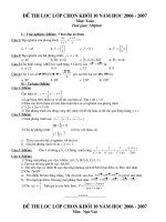 đề thi lọc lớp 10