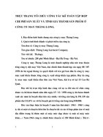 Thực trạng tổ chức công tác kế toán tập hợp chi phí sản xuất và tính giá thành sản phẩm ở công ty may thăng long