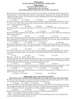 Tổng hợp đề thi học sinh giỏi Hóa