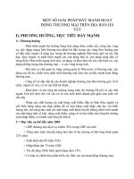 MỘT SỐ GIẢI PHÁP ĐẨY MẠNH HOẠT ĐỘNG THƯƠNG MẠI TRÊN ĐỊA BÀN HÀ TÂY