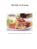 Thịt chiên xù sốt tương