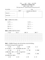 Đề thi CKI - Toán 3