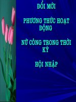 HOẠT ĐỘNG NỮ CÔNG