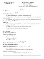 Đề + ĐA KTHKI 12CB+NC (đề 1) (10-11)