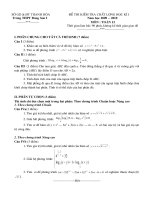 Dap an+De thi Hoc ki I toan 12