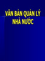 Văn bản quản lý nhà nước