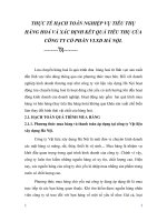 THỰC TẾ HẠCH TOÁN NGHIỆP VỤ TIÊU THỤ HÀNG HOÁ VÀ XÁC ĐỊNH KẾT QUẢ TIÊU THỤ CỦA CÔNG TY CỔ PHẦN VLXD HÀ NỘI