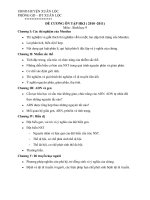 Đề cương ôn tập môn Sinh 9 HK I 2010 - 2011