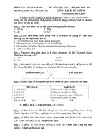 THI HKI LỊCH SỬ 8 (2010-2011)