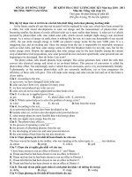 Đề kiểm tra thử HK I 12