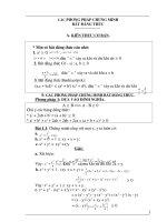 CAC PHUONG PHAP CHUNG MINH BAT DANG THUC