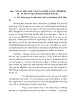 GIẢI PHÁP VÀ KIẾN NGHỊ  NÂNG CAO CHẤT LƯỢNG THẨM ĐỊNH DỰ   ÁN ĐẦU TƯ TẠI CHI NHÁNH NHCT ĐỐNG ĐA