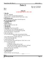 GIÁO ÁN LỚP 1 CHIỀU - TUẦN 9 (HT1)