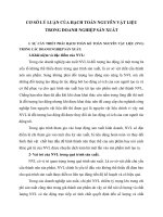 CƠ SỞ LÝ LUẬN CỦA HẠCH TOÁN NGUYÊN VẬT LIỆU TRONG DOANH NGHIỆP SẢN XUẤT