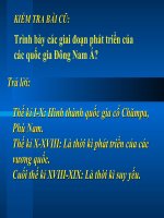 Bài 9 : Vương quốc Cam Pu Chia và vương quốc Lào