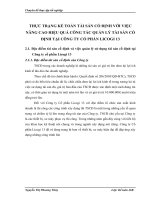 THỰC TRẠNG KẾ TOÁN TÀI SẢN CỐ ĐỊNH VỚI VIỆC NÂNG CAO HIỆU QUẢ CÔNG TÁC QUẢN LÝ TÀI SẢN CỐ ĐỊNH TẠI CÔNG TY CỔ PHẦN LICOGI 13