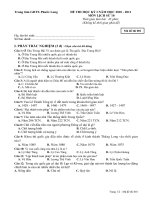 Đề thi học kì i 2010-2011