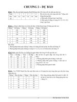 Bài tập dự báo nhu cầu tiêu dùng