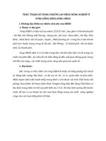 THỰC TRẠNG SỬ DỤNG NGUỒN LAO ĐỘNG NÔNG NGHIỆP Ở VÙNG ĐỒNG BẰNG SÔNG HỒNG