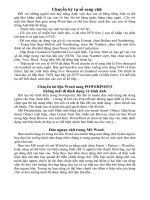 Một số thủ thuật tin học khi sử dụng Word