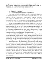 PHÂN TÍCH THỰC TRẠNG HIỆU QUẢ SỬ DỤNG VỐN TẠI  XÍ NGHIỆP 487 – CÔNG TY 319 BỘ QUỐC PHÒNG