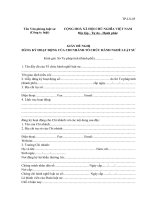 Mẫu TP-LS-05: Giấy đề nghị đăng ký hoạt động của chi nhánh tổ chức hành nghề luật sư