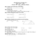 Đề KTĐK lần 2-lớp 2-sinh
