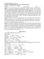 Đề kiểm tra đội tuyển HSG hóa học 9 số 1