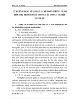 Lý luận chung về công tác kế toán thành phẩm, tiêu thụ thành phẩm trong các doanh nghiệp sản xuất