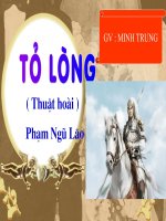 Thuật hoài - Tỏ lòng