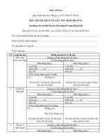 Mẫu 01A Kê khai minh bạch tài sản