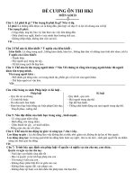 Đề Cương Ôn Thi HKI Môn GDCD năm 2010-2011