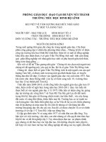 bài viết về tấm gương đạo đức nhà giáo